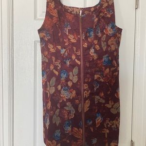 Free People corduroy zipper dress